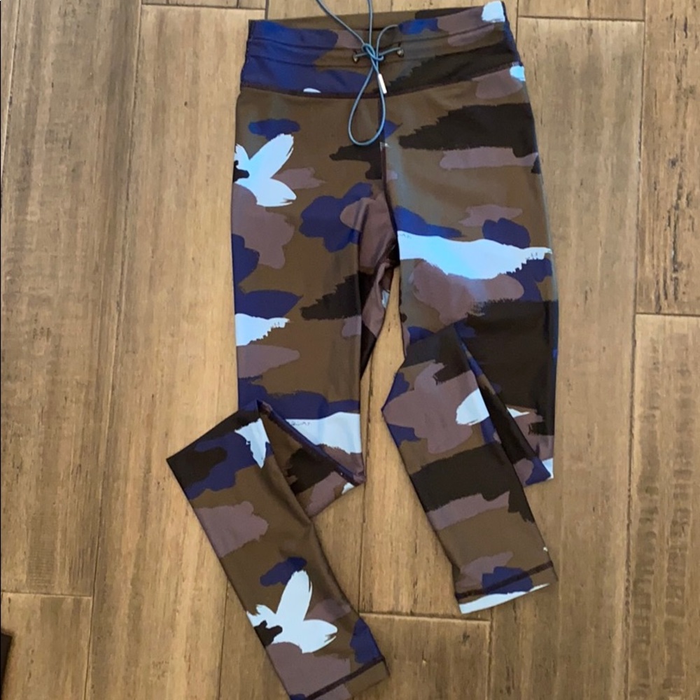 The Upside camo print drawstring leggings xs